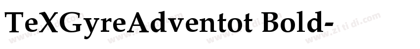 TeXGyreAdventot Bold字体转换